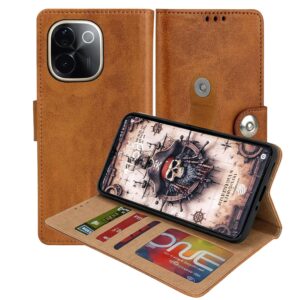 Vivo T3 Pro Flip Cover — PU Leather Wallet Case