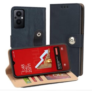 OPPO F21 Pro Flip Cover — PU Leather Wallet Case