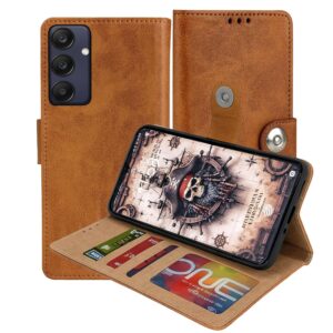 Samsung Galaxy A25 Flip Cover — PU Leather Wallet Case