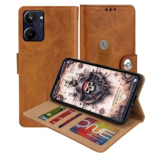 Realme 10 Flip Cover — PU Leather Wallet Case