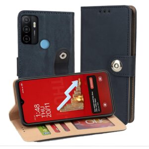 OPPO A53 Flip Cover — PU Leather Wallet Case