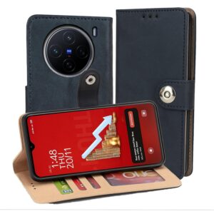 Vivo X200 Flip Cover — PU Leather Wallet Case