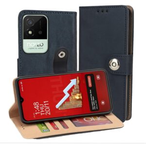 Realme Narzo 50i Flip Cover — PU Leather Wallet Case