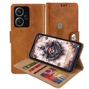 Redmi Note 13 Pro Plus Flip Cover — PU Leather Wallet Case